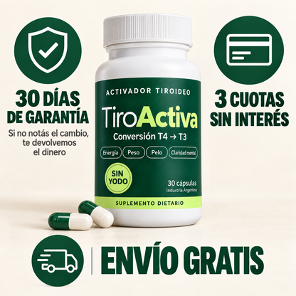 Cápsulas de apoyo tiroideo - TiroActiva®